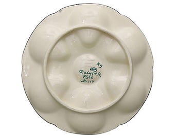 Midcentury French Henriot Quimper Oyster Plate - Etsy 日本