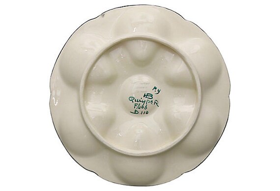 Midcentury French Henriot Quimper Oyster Plate - Etsy 日本