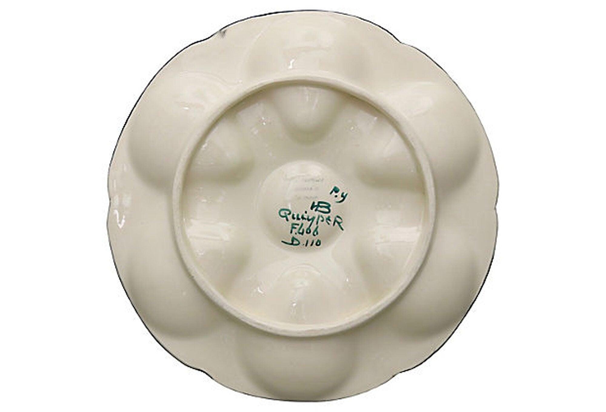 Midcentury French Henriot Quimper Oyster Plate - Etsy 日本