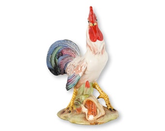 Gallo di maiolica italiana della metà del secolo