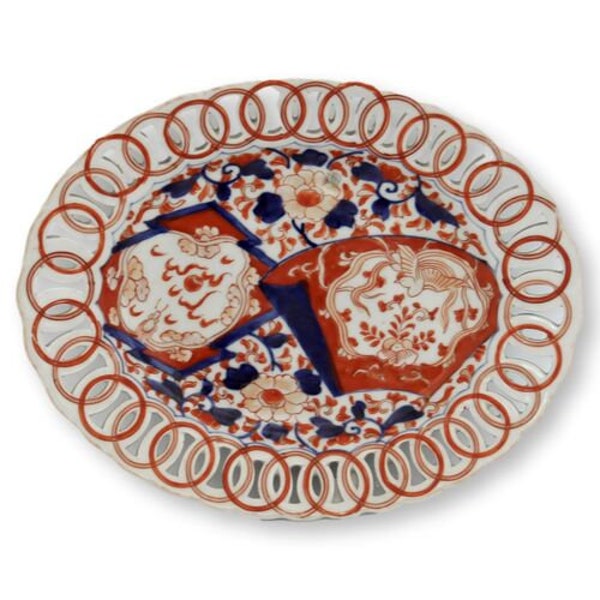 Imari Ribbon Plate Etsy
