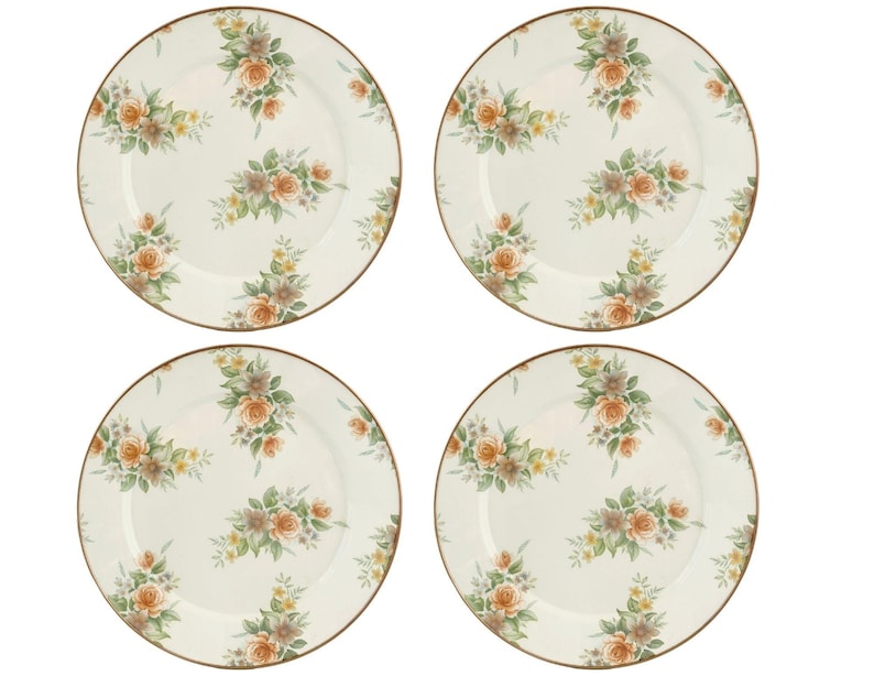 Set of 4 MacKenzie-Childs 12 Inch Dinner Plates or Chargers