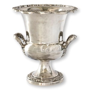Midcentury Fancy Silver-Plate Champagne Bucket