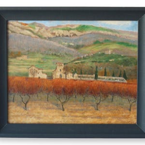 Midcentury French Vineyard Landscape