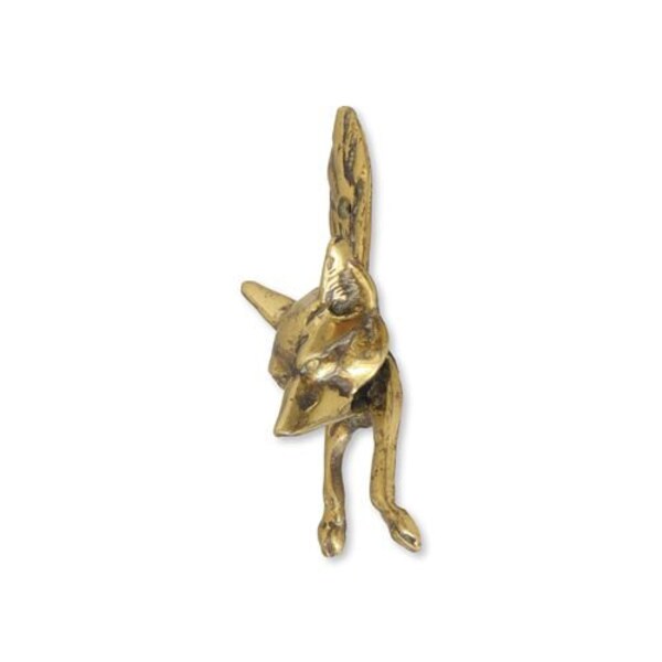 Castelion Antique Style Fox Door Knocker - Brass, Chrome & Nickel (24cm)