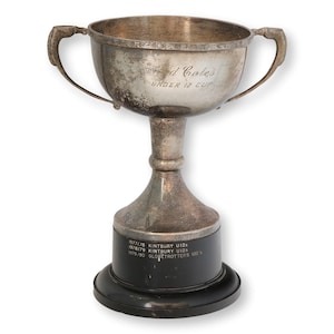 1970s English Silver Plate Sports Trophy