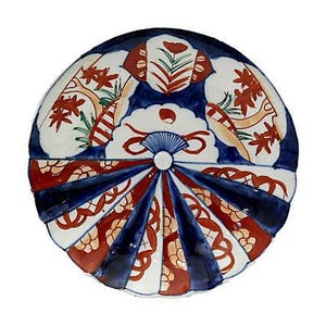 Antique Japanese Imari Fan Plate