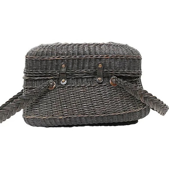 Antique French Covered Basket - image 4