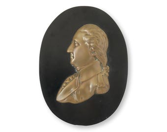 Antique George Washington Bronze Plaque