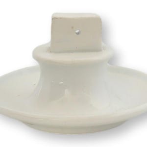 Butoir d&#39;allumettes Ironstone Blanc Antique, Anglais