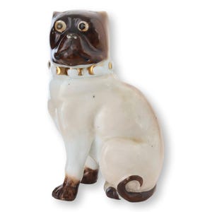 Antique Dresden Pug Dog