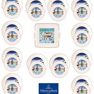 Villeroy & Boch Naif Christmas Dinner Set, Service for 12
