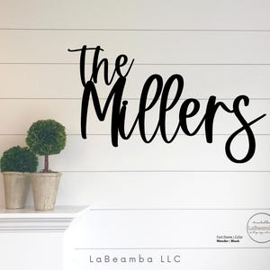 Custom Wood Sign | Family Name Sign | Last Name Sign | Personalized Wedding Gift | Anniversary Gift | Wedding Sign Decor | Housewarming Gift