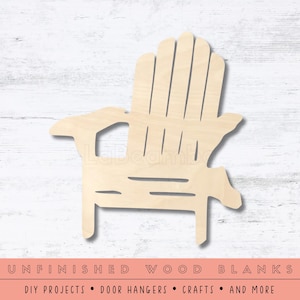 Decor Chair Adirondack - Laser Cut Out Unfinished Wood Craft Shape BCH12 Decor Chair Adirondack - Laser Cut Out Unfinished Wood Craft Shape BCH12