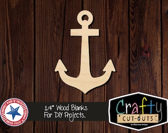 Wooden Anchor A088 Boating Laser Cut Wood