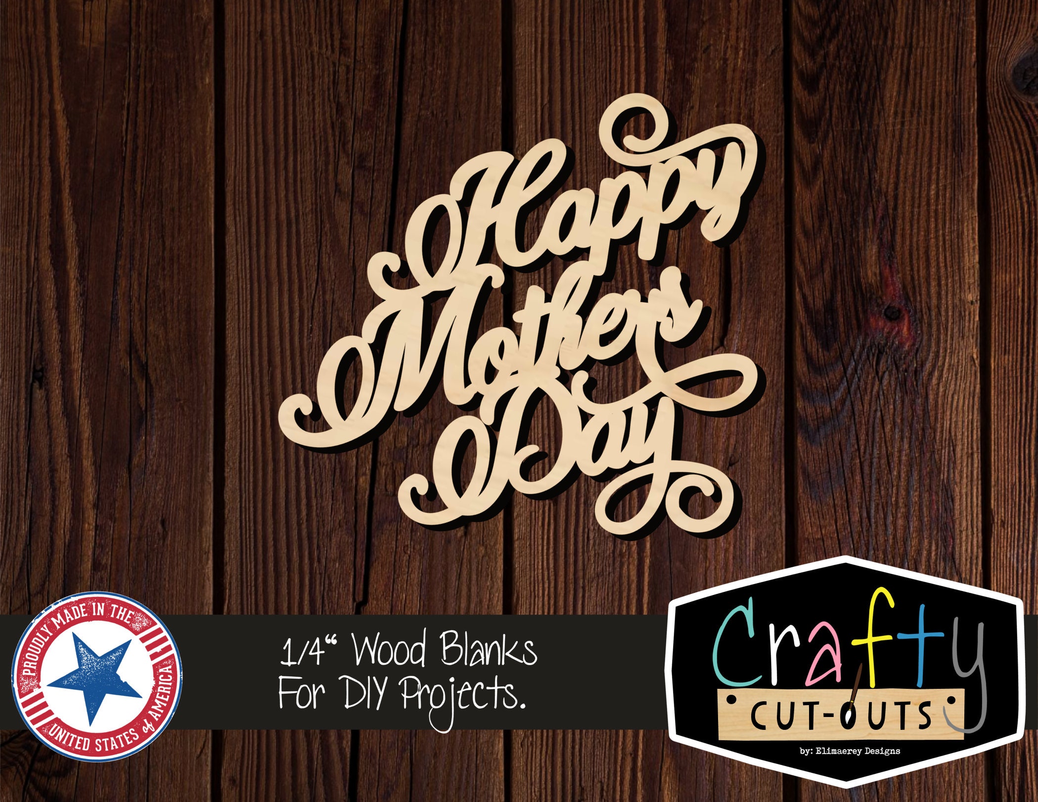 Mothers Day Wood Cutout