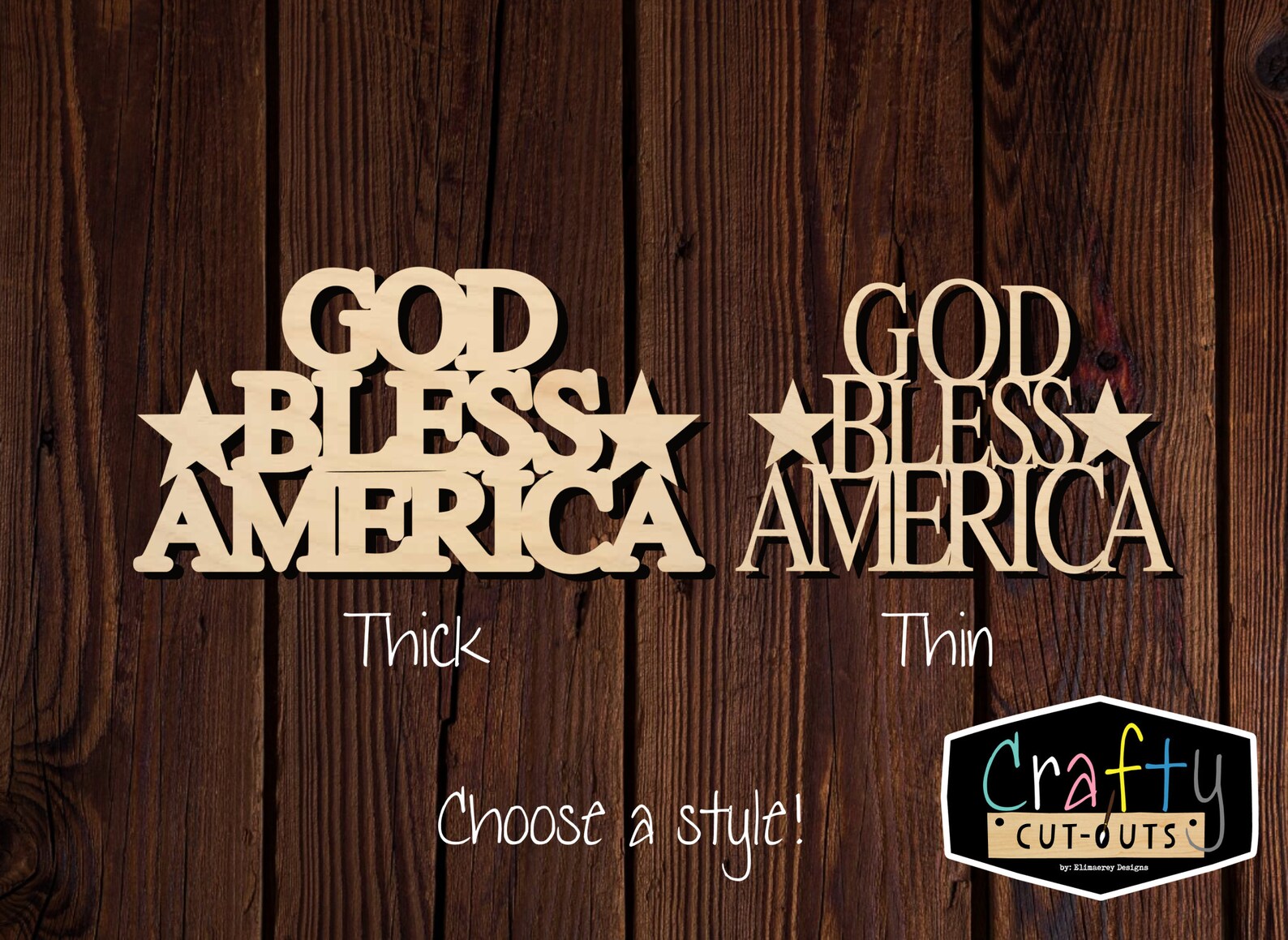 God Bless America Wood Shape Multiple Sizes Laser Cut | Etsy