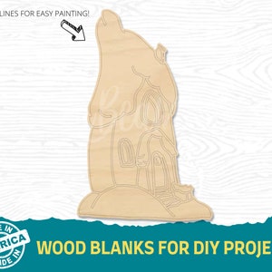 Whoville House 1 | Multiple Sizes | Laser Cut Shapes | Unfinished Wood Blanks | Craft Supplies | Wood Cutouts | Christmas Decor | Grinch
