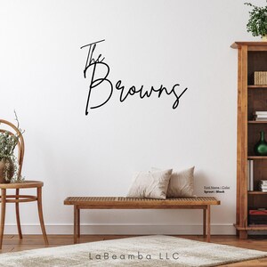Custom Last Name Sign | Personalized Family Name Words | Wedding Backdrop Sign | Custom Wooden Sign