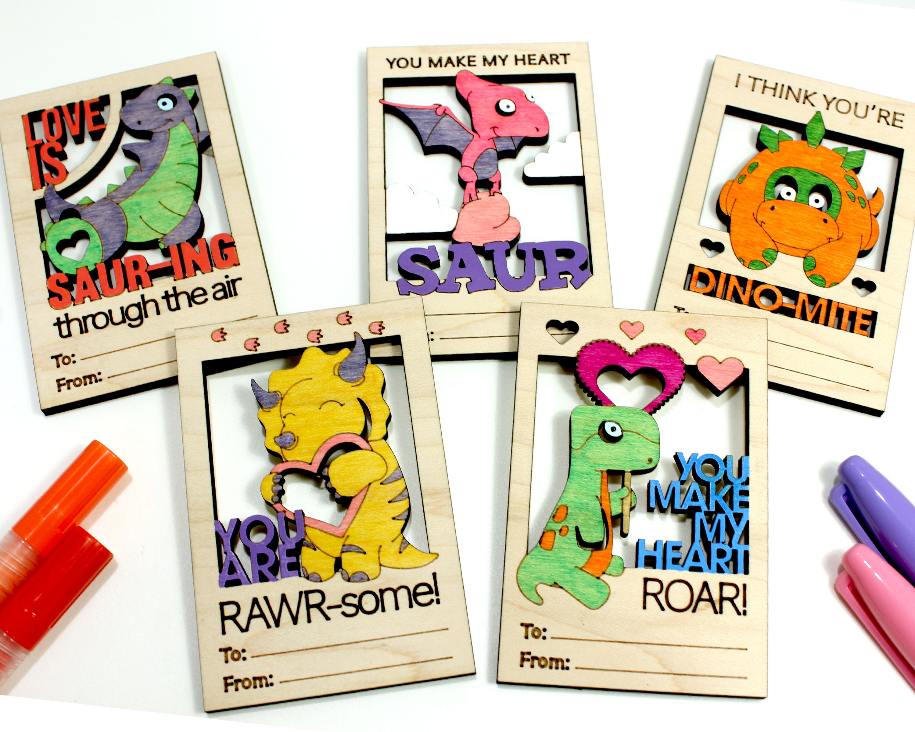Kids Dinosaur Valentines Day Cards Wooden Cards Boy Or Etsy Kids Dinosaur Valentines Day Cards Wooden Cards Boy Or Etsy