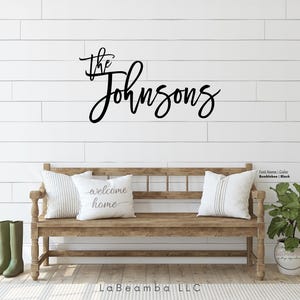 Wooden Name Sign | Custom Last Name Sign | Custom Name Wood Sign | Backdrop Sign For Party Decorations | Large Wedding Sign | Wood Name Gift