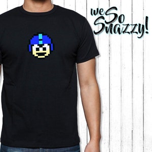 Mega Man T-Shirt,8bit MegaMan T-shirt,Retro Gaming,Funny T-shirt,Graphic T-Shirt,Christmas Gift,Gift for him,Holiday
