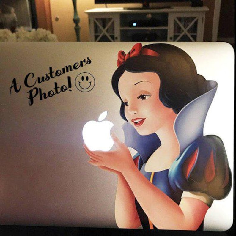 Snow White Tattoo Vinyl Decal, Punk Rock Laptop Sticker image 4
