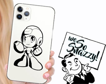 MegaMan, Mega Man Decal, MegaMan Sticker, iPhone Pro Decal, Cell Phone Sticker, Robot, Retro Game, Gift for Christmas