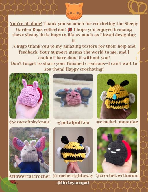 Sleepy Garden Bugs Collection - Ladybug , Bumblebee , Butterfly - 3 in ...