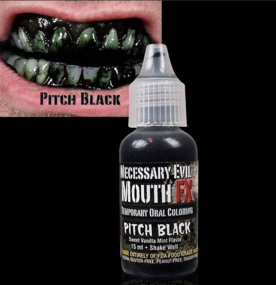 MOUTHFX, Black,Red,Purple,Blue,Green,Yellow,Pink  Color MOUTH and TEETH Stain  , Sweet Vanilla Flavor