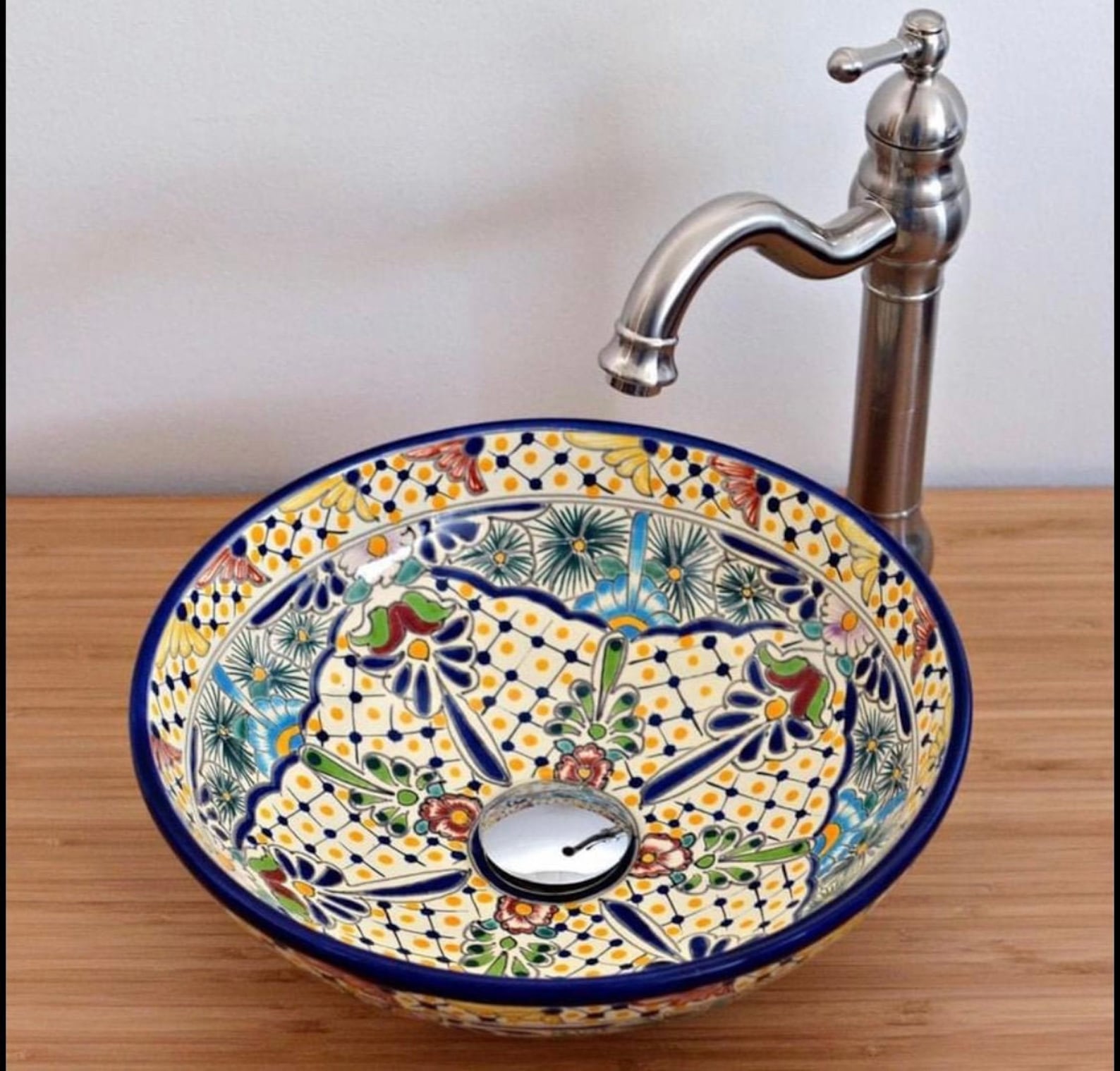 Bathroom Sink Mexican Talavera Sink Home Remodeling Etsy