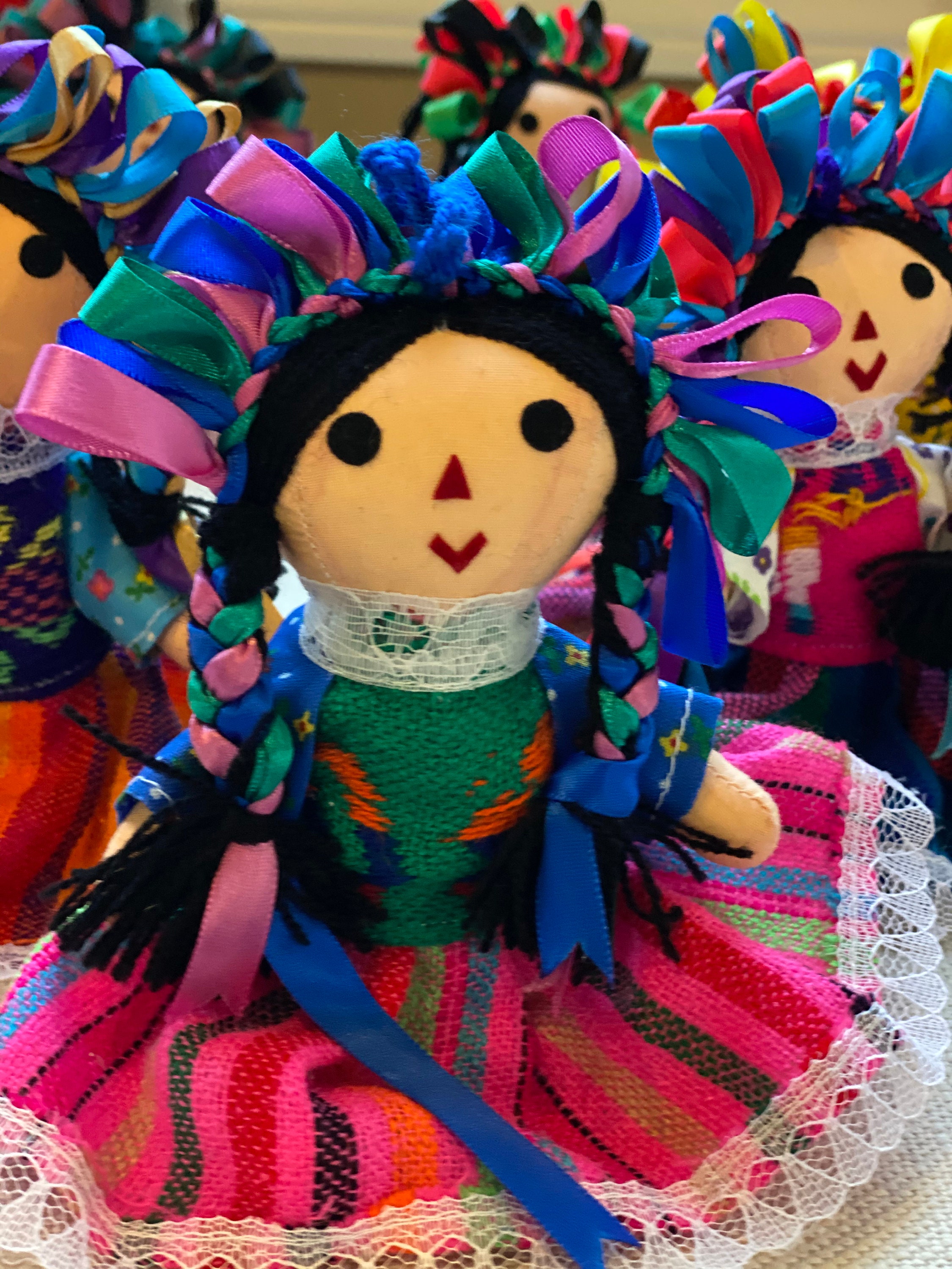 伝統的なメキシコ人形の飾り、装飾、敬老の日の贈り物、レレ人形