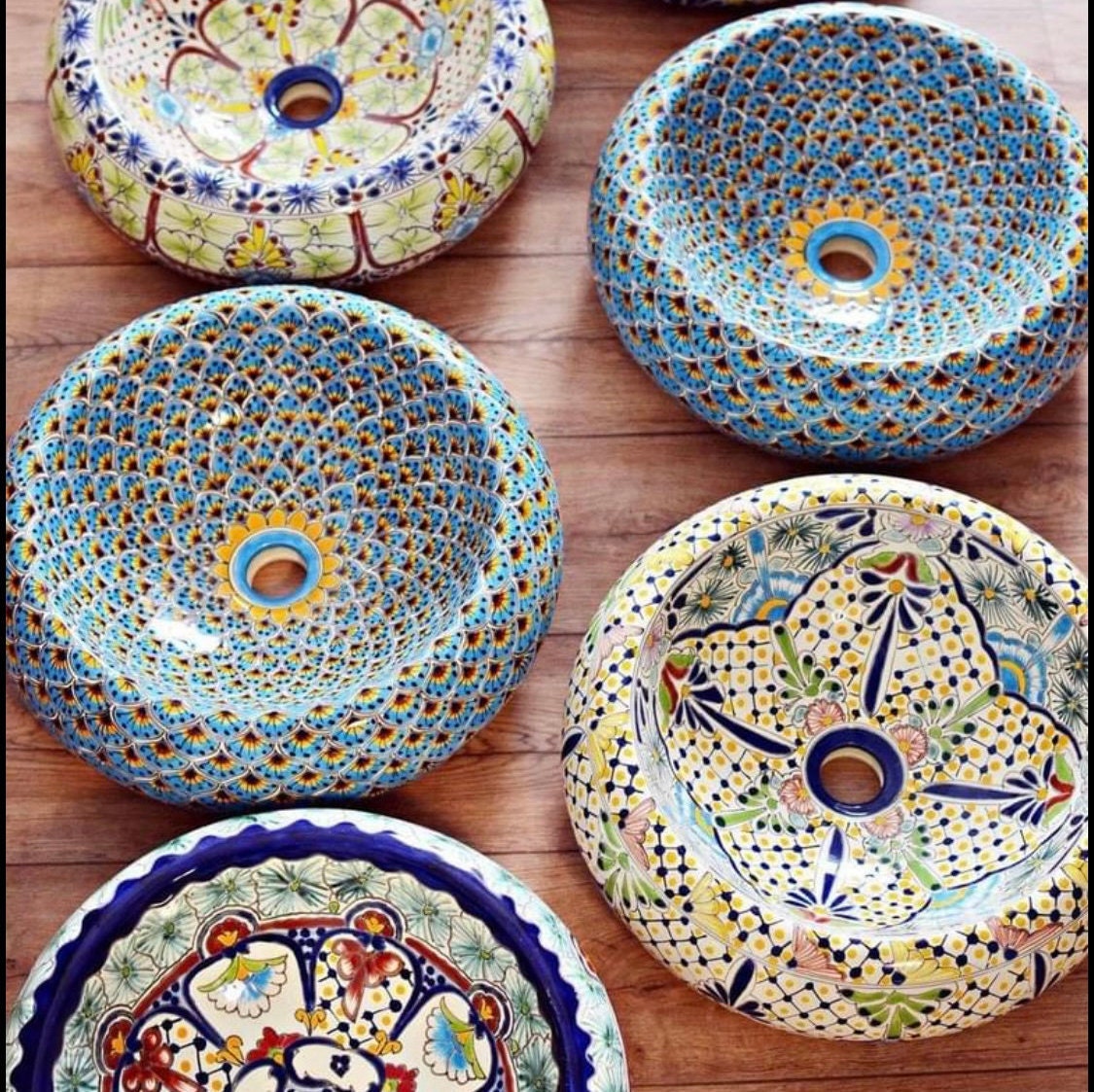 Bathroom sink, ceramic folk art sink, talavera bathroom sink, home decor, home remodeling exclusive sink
