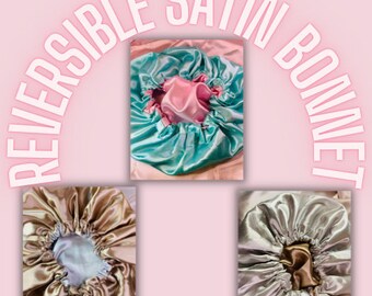 Luxurious Reversible Satin Lined Bonnet | Designer Night Cap| Fancy Hair Scarf Kaykastle