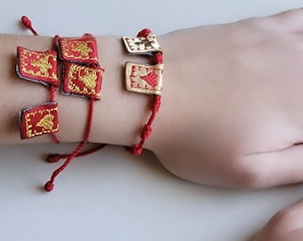 Bracelet scapulaire étanche fait main : cadeau religieux catholique