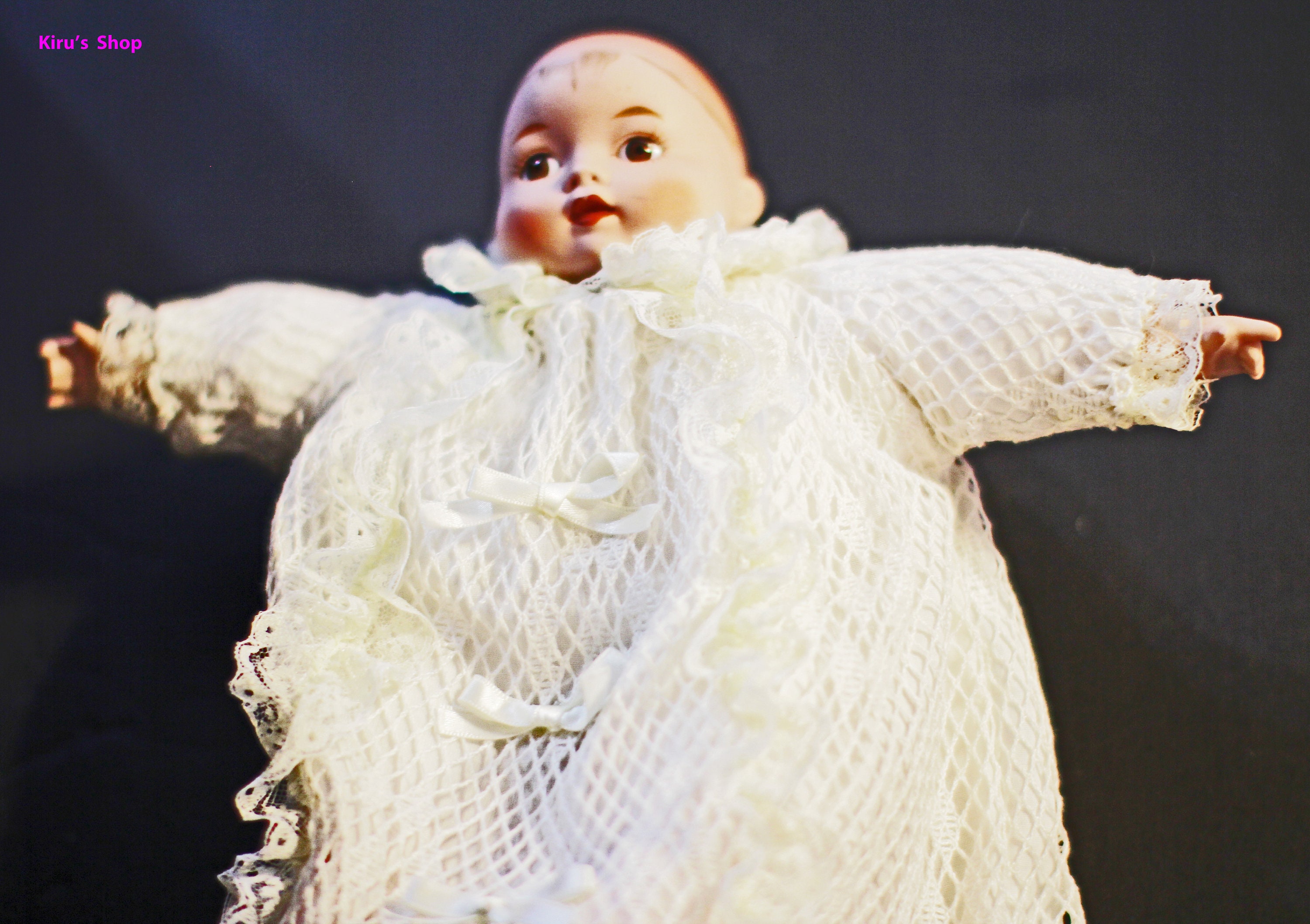 1989 Rare San Francisco Music Box Baby Doll Plays brahms Lullabywith