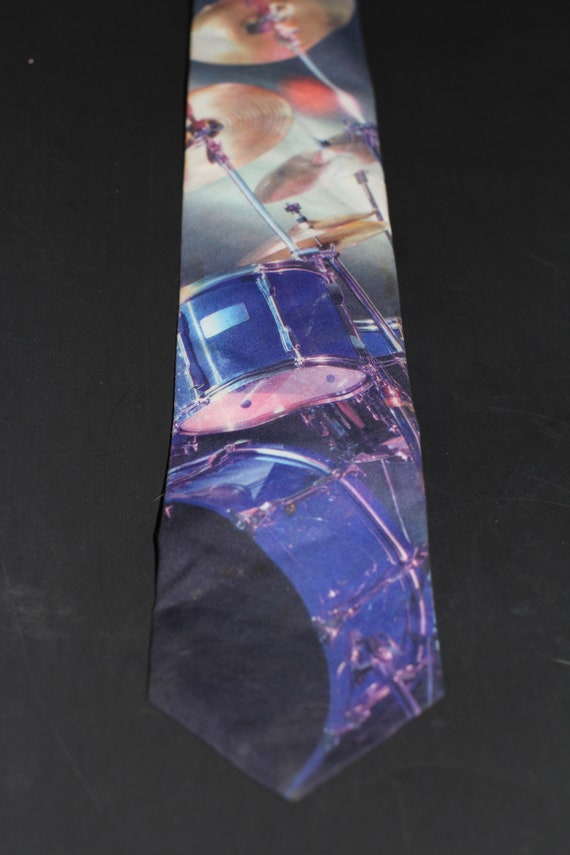 1990s, "Drums" Ralph Marlin Men's Necktie, 1994 No