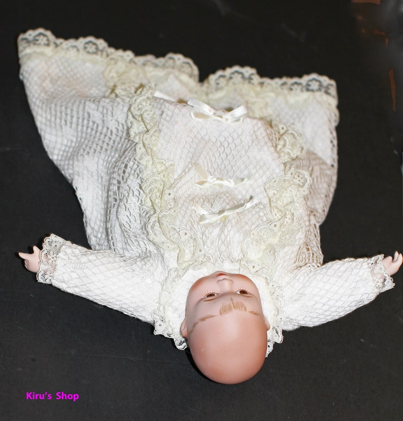 1989 Rare San Francisco Music Box Baby Doll Plays brahms Lullabywith