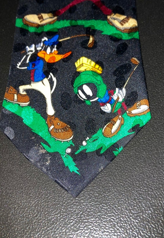 1990s, Looney Tunes Mania Silk Tie, 1995 Tasmanian