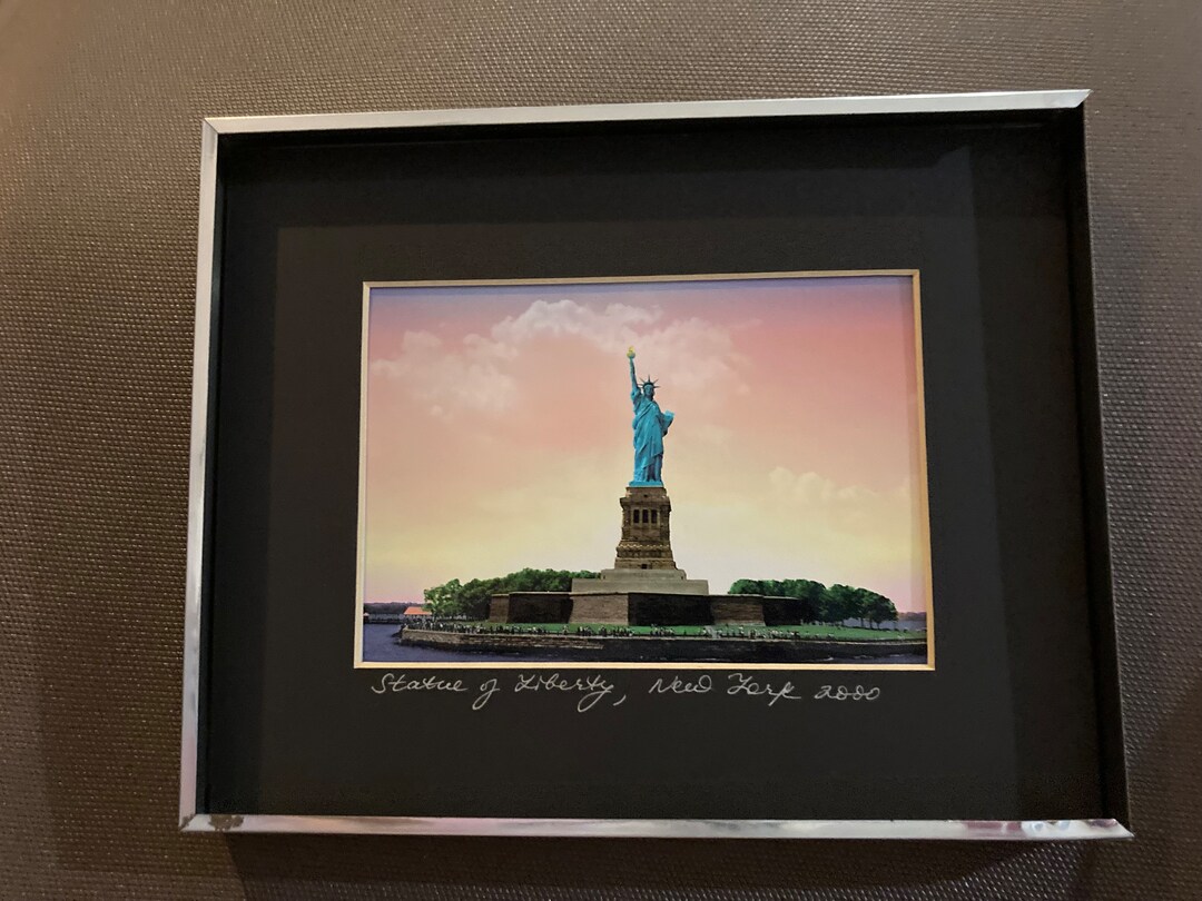 Statue of Liberty, NYC, 2000, Vintage 10x8 Framed & Matted