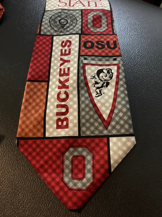 OSU Silk Tie, Ohio State University Buckeyes Neckt