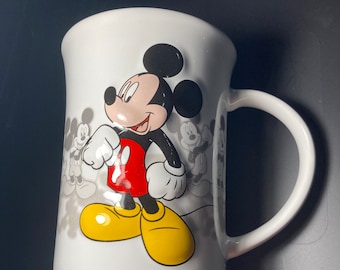Mickey Mouse Embossed 3d Mug, Disney Store Large Coffee Cup