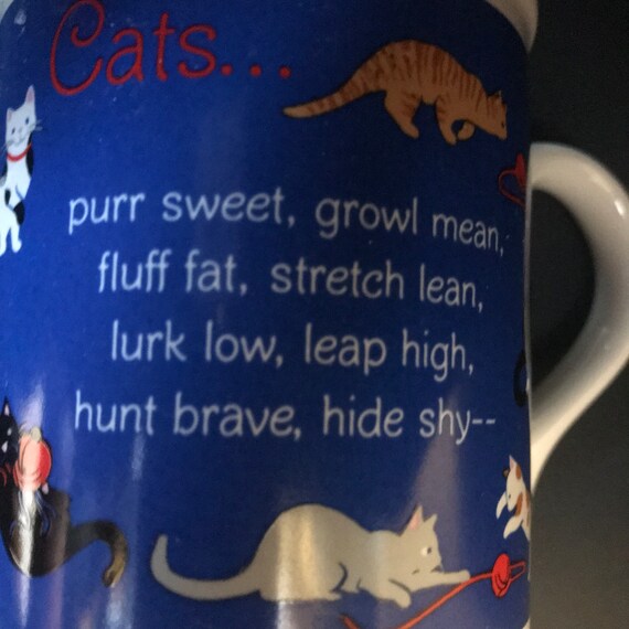 1980s, Cat Poem Mug, Hallmark Mug Mates Coffee Cup, Kitten Cup - Etsy