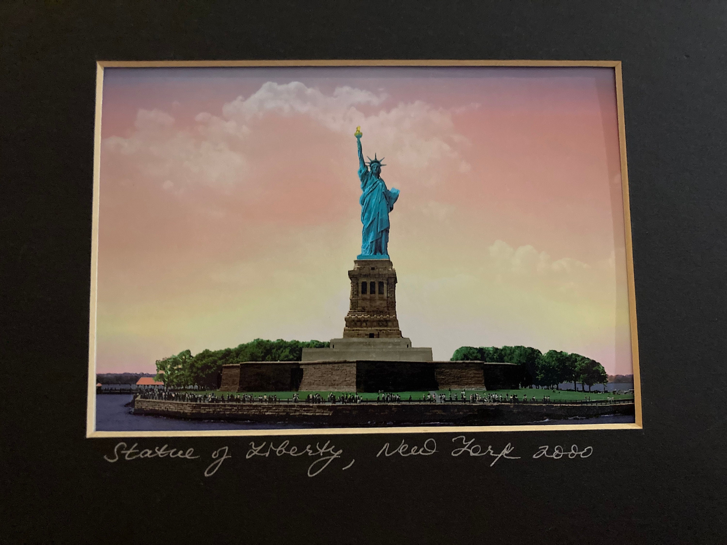 Statue of Liberty, NYC, 2000, Vintage 10x8 Framed & Matted
