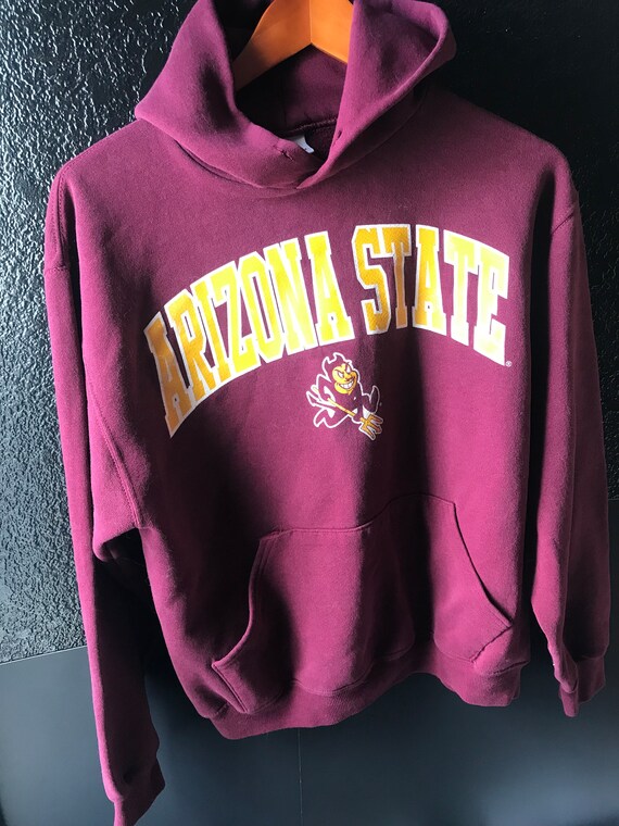 1990s, Arizona State University Hoodie, Vintage Ru