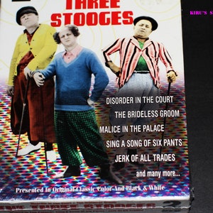 Vintage New, Sealed, The Three Stooges, 2 DVD Boxed Set, Larry, Moe, & Curly, Black /White and Color, Slapstick, 1922-1970 Classic Comedy