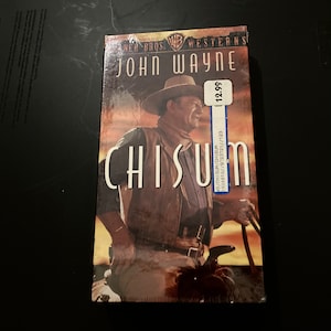 New , Factory Sealed Chisum VHS Tape, John Wayne Movie, Vintage Video