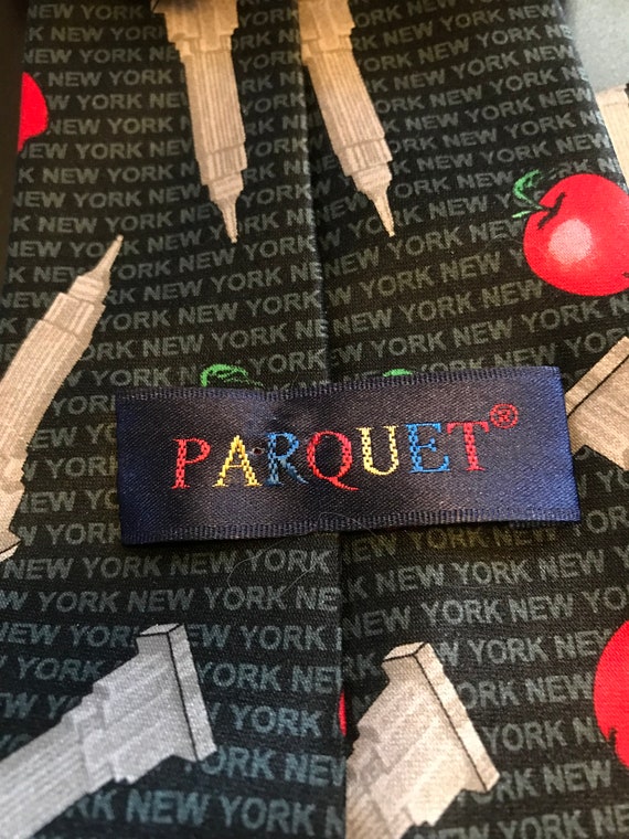 New York City Big Apple Tie, NYC Parquet Men’s Ha… - image 3