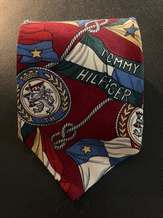 1990s Tommy Hilfiger Tie, Vintage Italian Silk Nec
