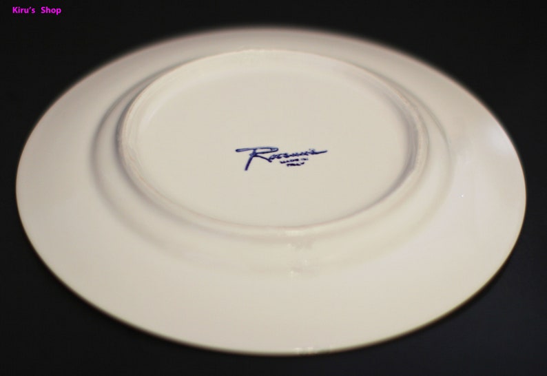 4 Rosanna 8 Porcelain Plates That Are Edged in Gold With Etsy